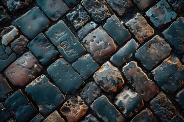 Sticker - cobblestone background