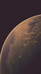 Wall Mural - Amazing red planet Mars in deep stellar space. elements furnished by NASA