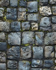 Canvas Print - cobblestone background