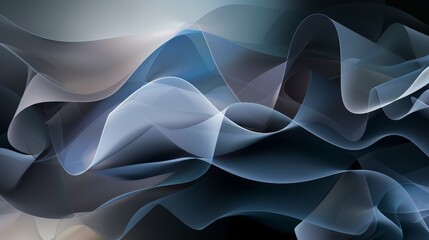 Smooth and elegant wave abstract background, ideal for technological or modern concepts