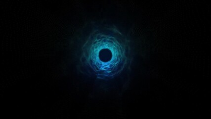 Wall Mural - space tunnel through time and space in the dark space of the universe. wormhole, black hole, abstrac