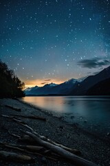 Wall Mural - stars over ocean