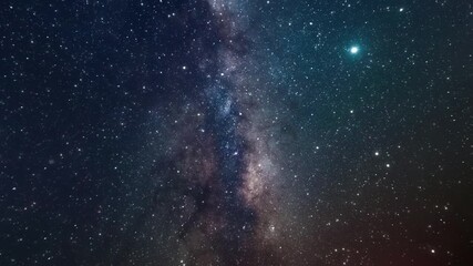 Wall Mural - cosmic journey through the beautiful cosmos. billions of stars in the milky way galaxy. slow flight 