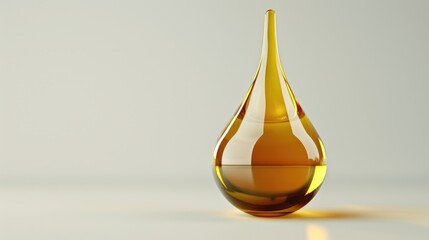 Poster - Yellow liquid in glass vase