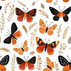 Poster - Butterfly pattern animal insect.