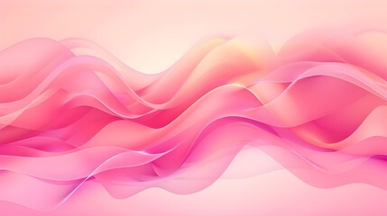 Poster - waves on an abstract pink background