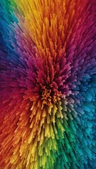 Wall Mural - Gradient rainbow texture in digital art, vibrant and colorful graphic design wallpaper. High contrast