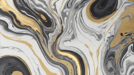 Abstract marbleized Gray creative colors Beautiful paint with the addition of gold effect background