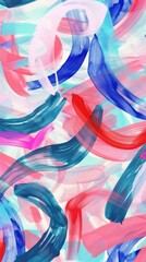 Wall Mural - ribbon pattern graphics painting canvas.