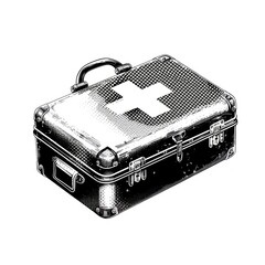 Canvas Print - Vintage medical first aid kit