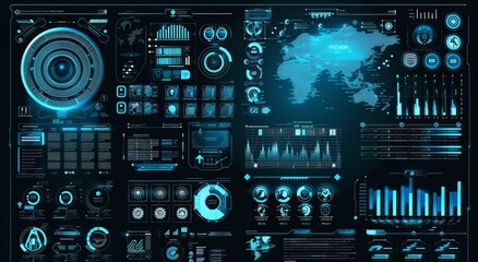 Frames made of futuristic frames. Cyberpunk HUD square screen. Digital futuristic HUD interface panels, hologram high tech screens. Custom attention interfaces for games. GUIs, UXs.