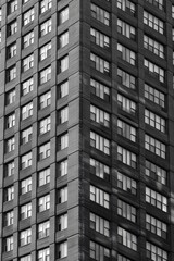 Sticker - Tall Black And White Building