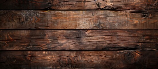 Aufkleber - Design with copy space featuring a textured brown wood background image