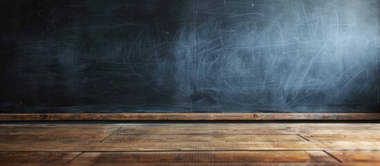 Aufkleber - A blackboard with a blank copy space image