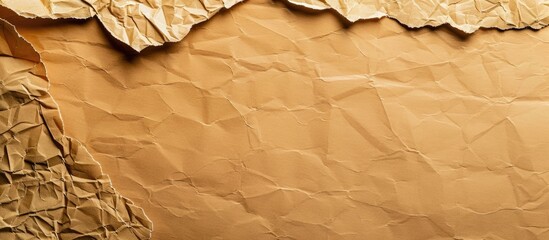 Aufkleber - Crumpled brown paper with copy space image