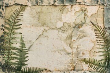 Wall Mural - Fragons ephemera border backgrounds drawing texture.