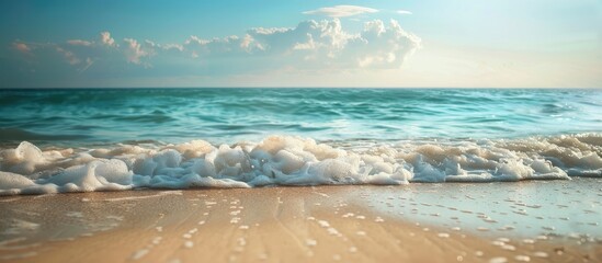Poster - Beach setting with copy space image