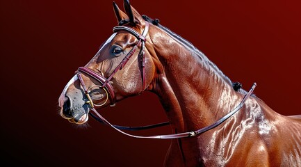 Wall Mural - horse head close up