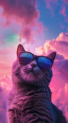 Sticker - Aesthetic wallpaper sunglasses cloud photo.