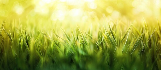 Poster - Blurred cornfield view creating an abstract background with plenty of copy space image