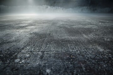 Concrete Floor Texture. Dark Background with Mist and Rough Cement Finish