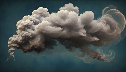 Wall Mural - isolated dark cloud