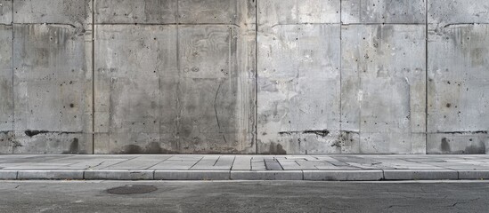 Poster - Concrete wall providing an abstract copy space image
