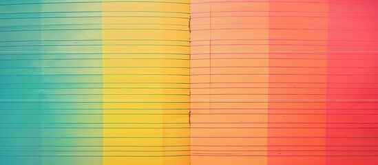 Fototapete - Colorful background with a blank paper sheet for copy space image
