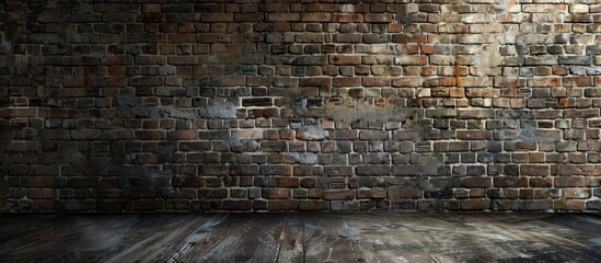 Aufkleber - Brick walls stacked in the background create a visually appealing copy space image