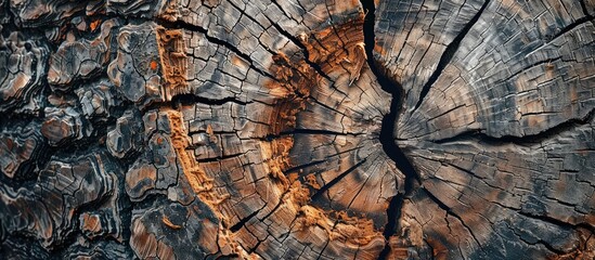 Poster - Display your items on an empty tree trunk with copy space image