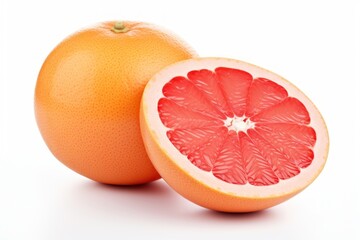 Poster - Fresh juicy grapefruit halves displayed