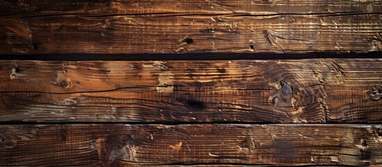 Aufkleber - Design with copy space featuring a textured brown wood background image
