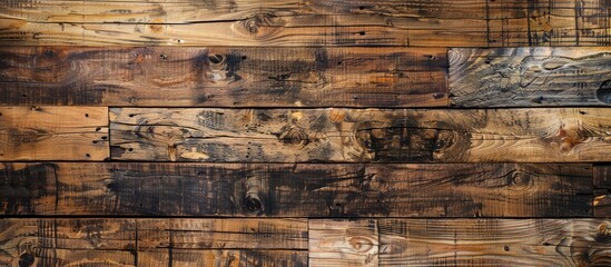 Aufkleber - Beautifully patterned wooden boards ideal as a background for design and presentations offering ample copy space image