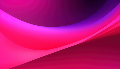 Wall Mural - Dynamic Magenta Gradient with Smooth Curves, Abstract Digital Art Background, Modern and Colorful Design