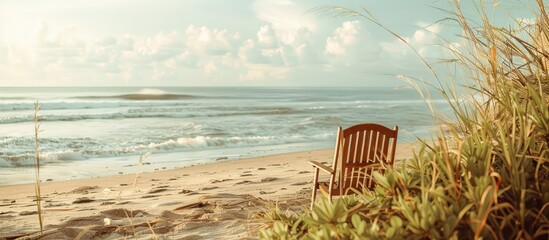 Poster - Beach setting with copy space image