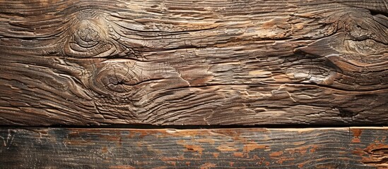 Poster - Aged wooden surface perfect as a copy space image