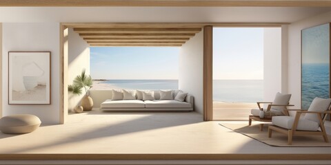 Wall Mural - Aesthetic modern living room.