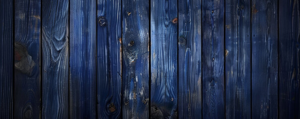 Wall Mural - Deep navy blue wooden floors backdrop, offering a classic and timeless background for your website or wallpaper designs with room for text or graphics.
