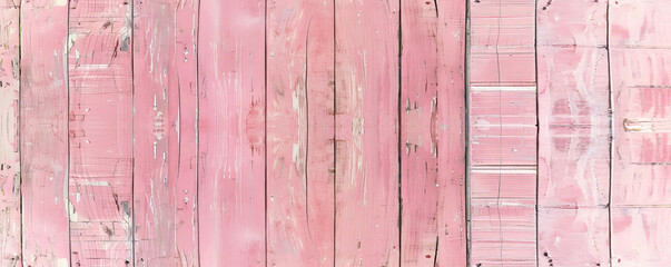 Wall Mural - Soft pink wooden floors laid out horizontally, serving as a charming backdrop for website or wallpaper designs with plenty of space for text or graphic additions.