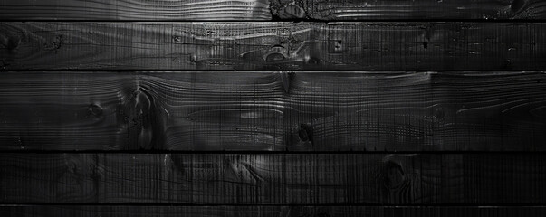 Wall Mural - Elegant black wooden floors laid out horizontally, serving as a sleek and modern backdrop for website or wallpaper designs with ample space for text or graphic elements.