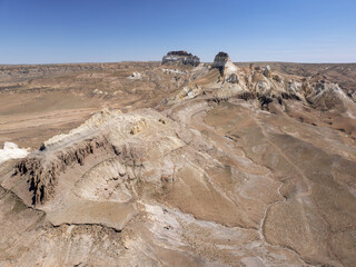 Wall Mural - Since the end of the 6th century, one of the routes of the Silk Road passed through the Airakty mountains. Mangystau Province, western Kazakhstan.