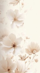 Wall Mural - Flowers blossom pattern petal.