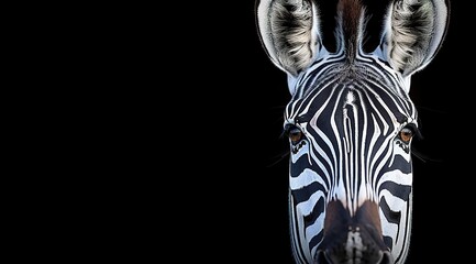 Wall Mural - portrait of zebra