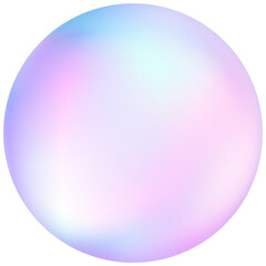 geometric 3d circle element gradient soft light pastel png design for decoration graphic business ba