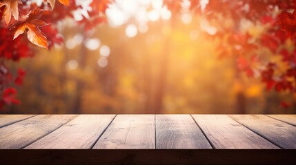 Poster - autumn background with leaves