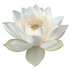 Wall Mural - White lotus flower.