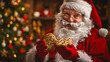© damien - portrait of santa claus eating cookies