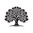 © graphicity - oak tree silhouette vector