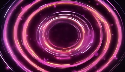 Wall Mural - layout internet cover presentation background template circles Dark abstract neon business technology glowing brochure poster Trendy web wallpaper