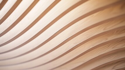 Wall Mural - abstract background wallpaper. curved textured surface of an organic, light brown wood grain with ve